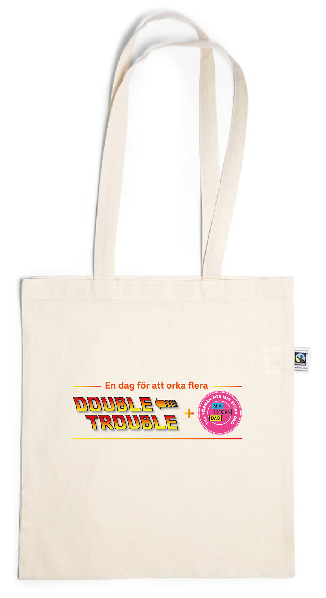 Natur Bomullskasse Fair Trade "Double Trouble"