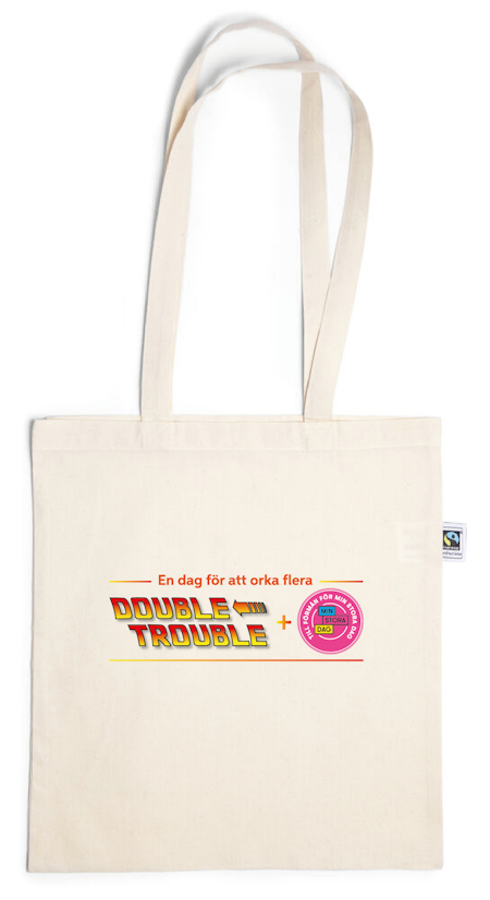 Natur Bomullskasse Fair Trade "Double Trouble"