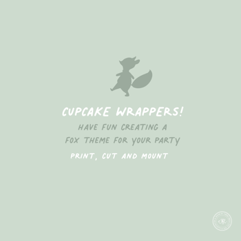 The Fox Cupcake wrappers