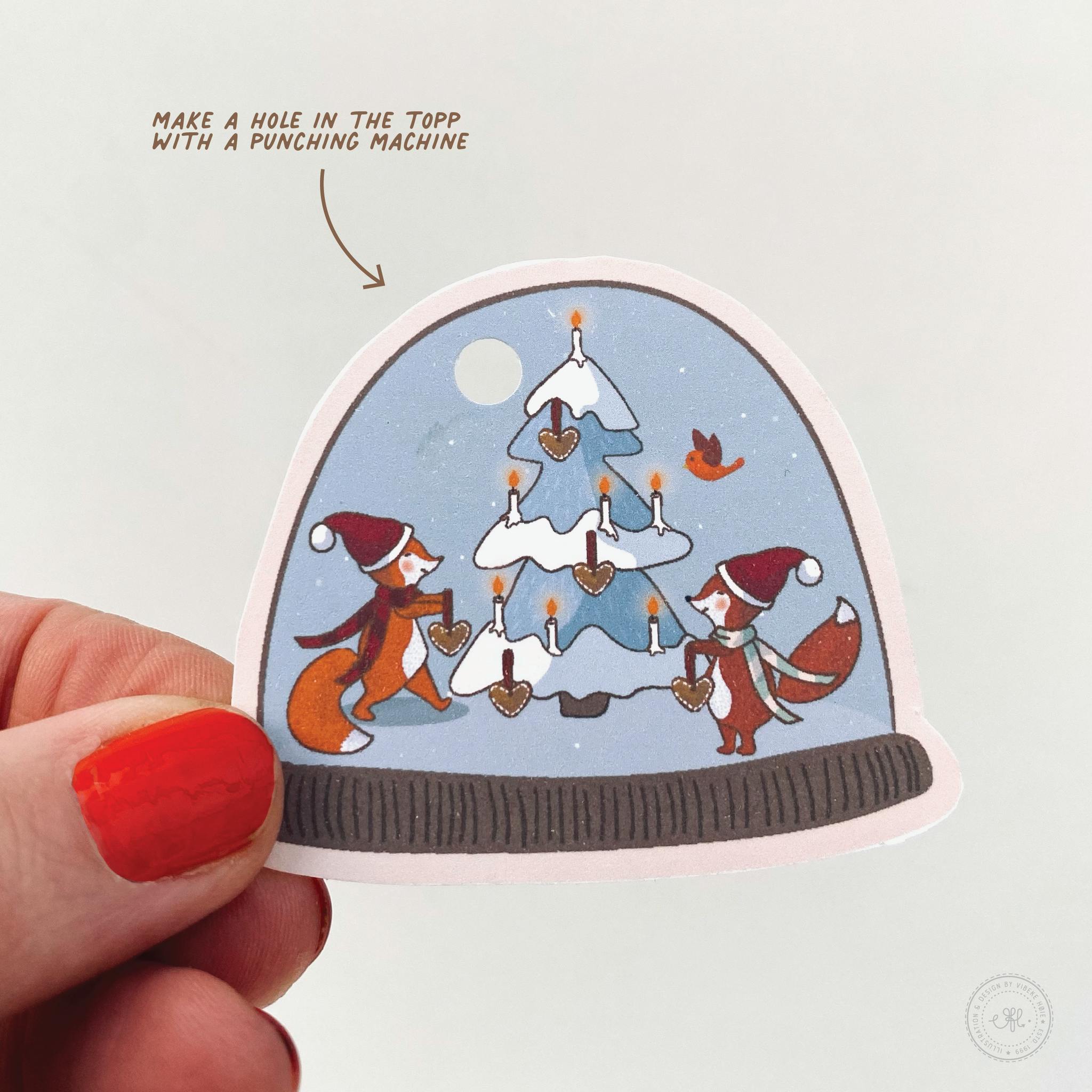 Christmas Snowball Gift tags