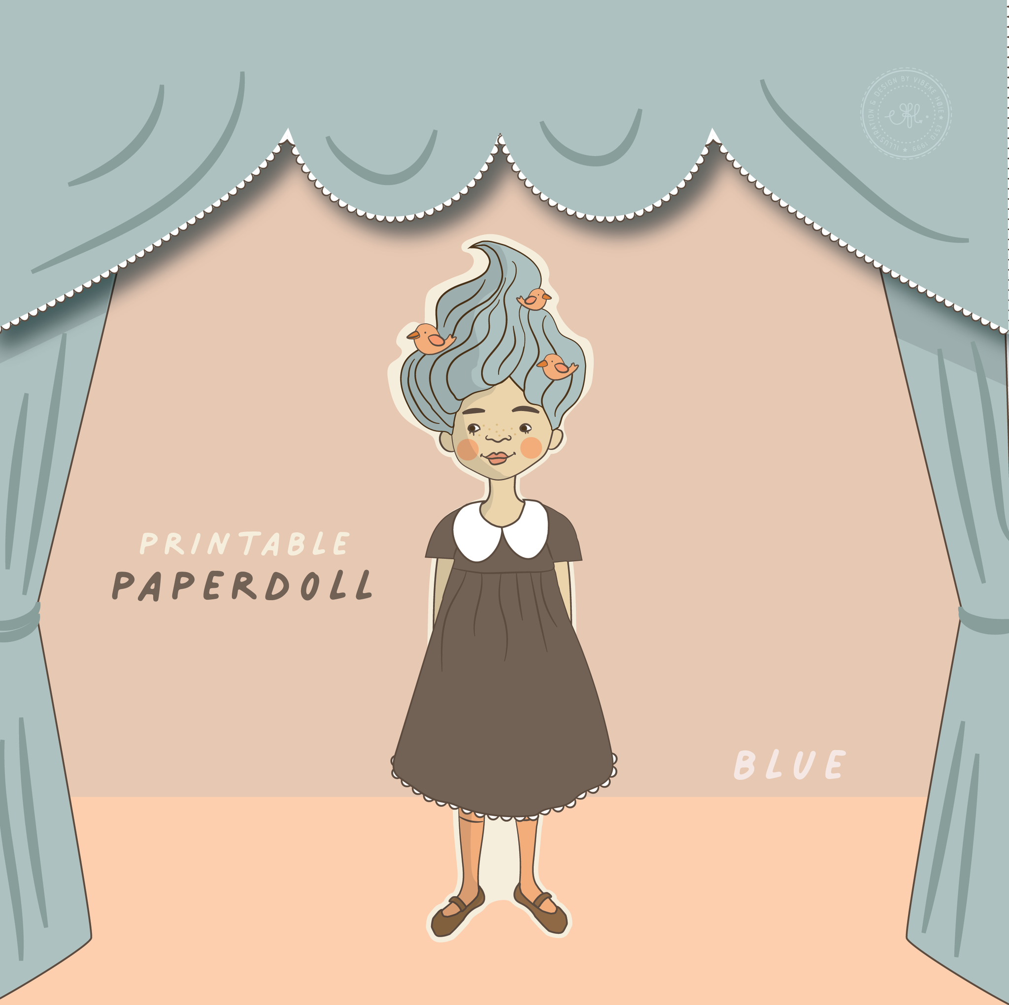 The Paperdoll - Blue