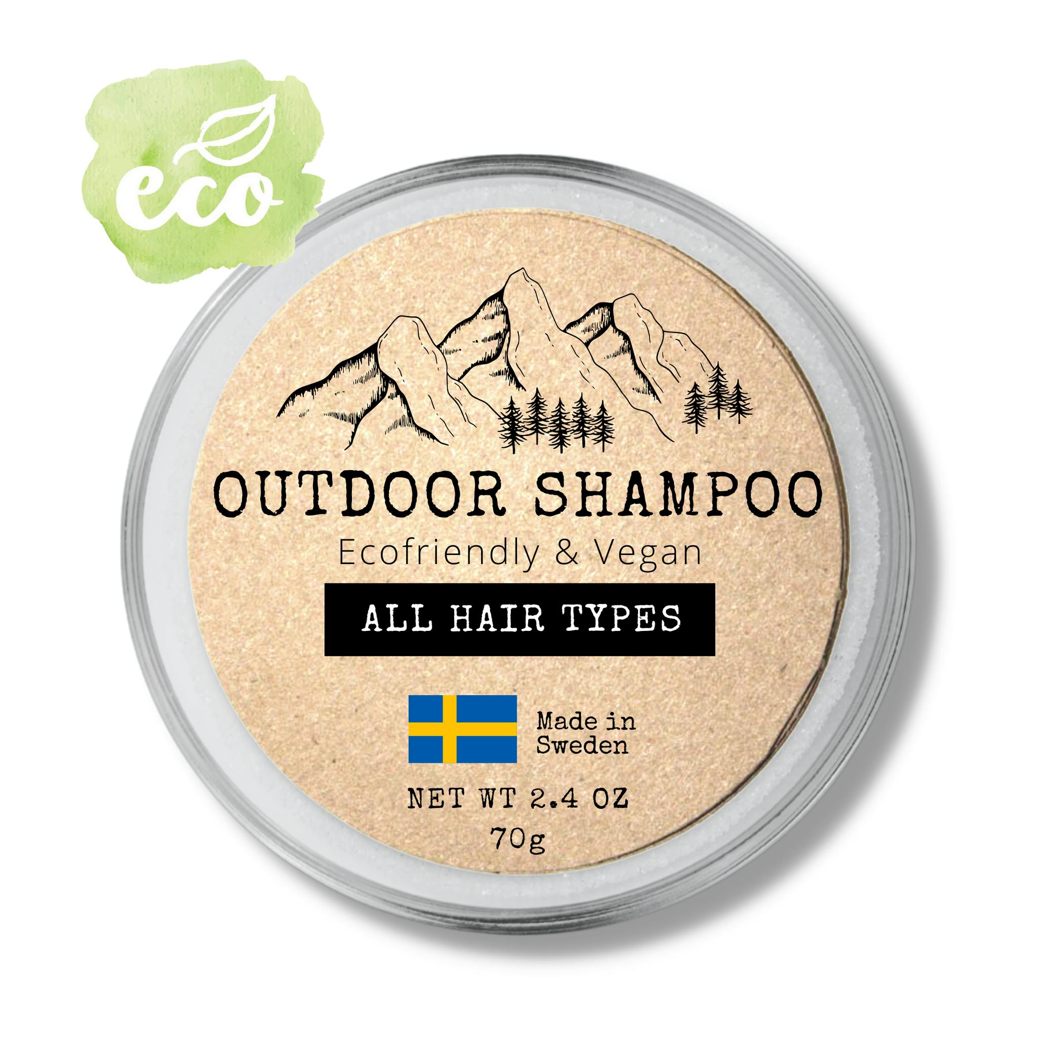 Outdoor Shampoo 70 g, 3 in 1; Schampo, Balsam & Tvål