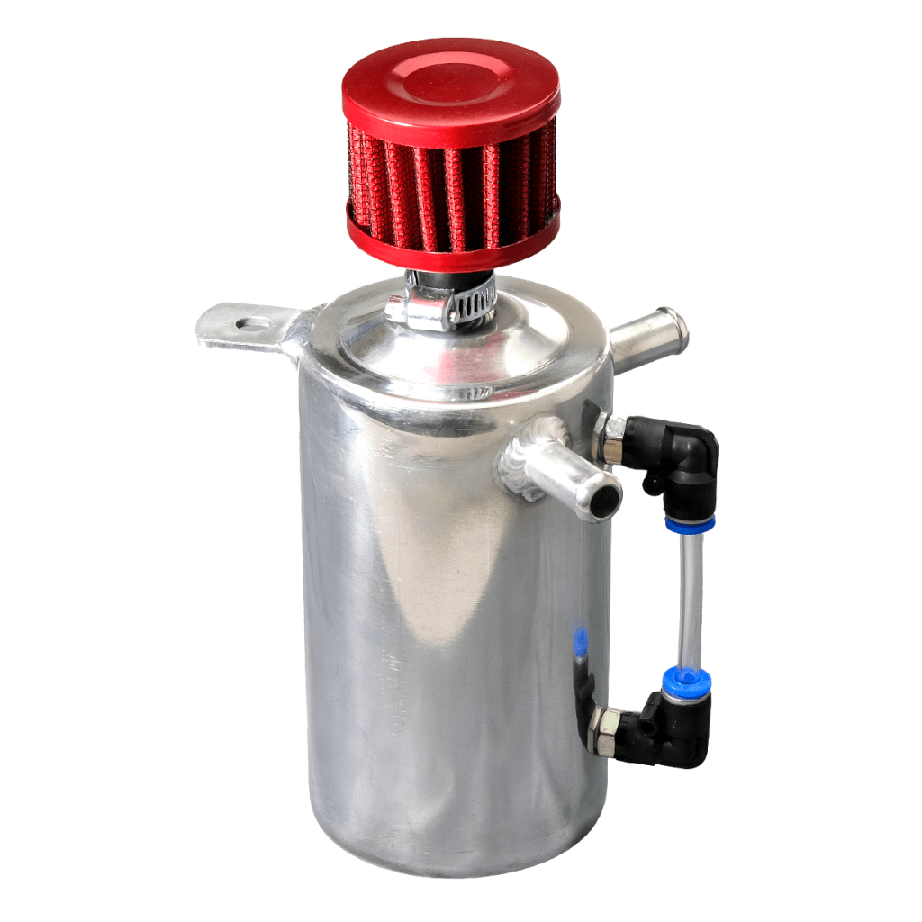 Oljecatchtank inklusive filter 0,5L Silver