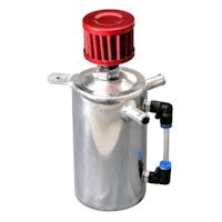 Oljecatchtank inklusive filter 0,5L Silver