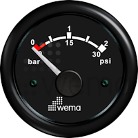 WEMA Turbotrycksmätare 2 bar