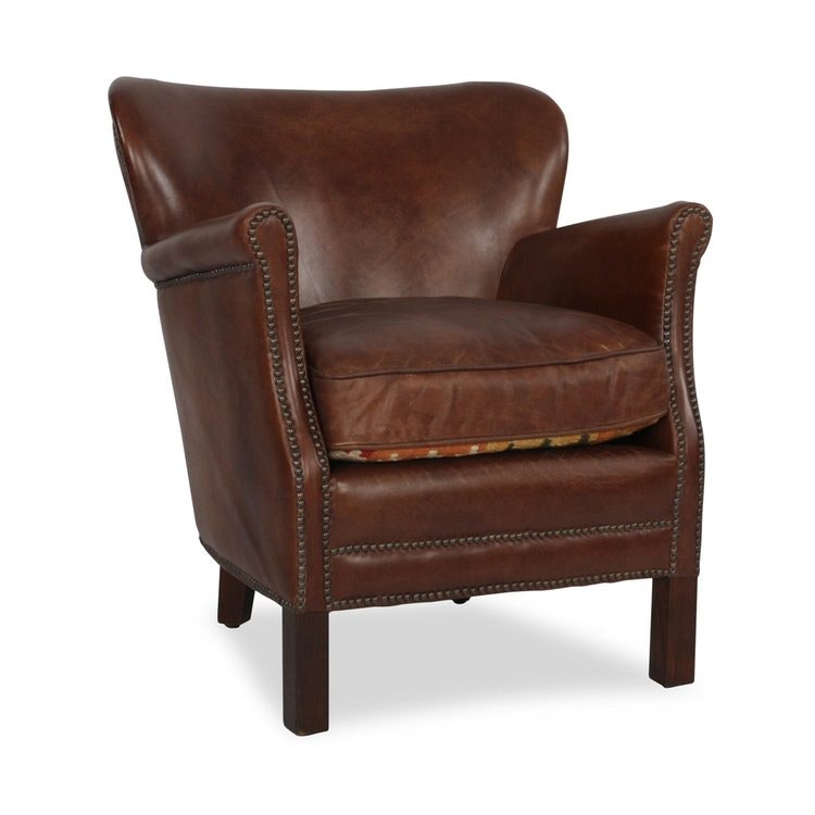 Artwood Professor vintage leather fåtölj - De3 Interiör