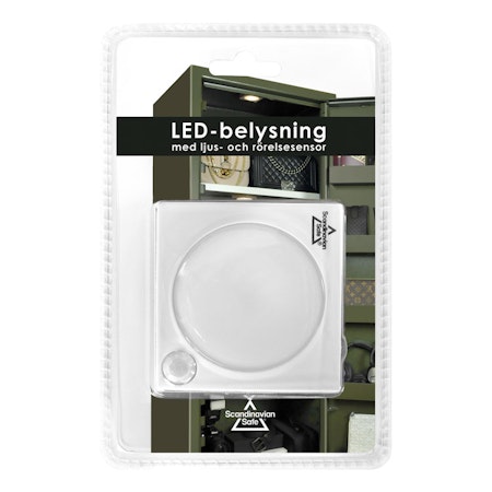 LED-lampa med ljus- och rörelsesensor
