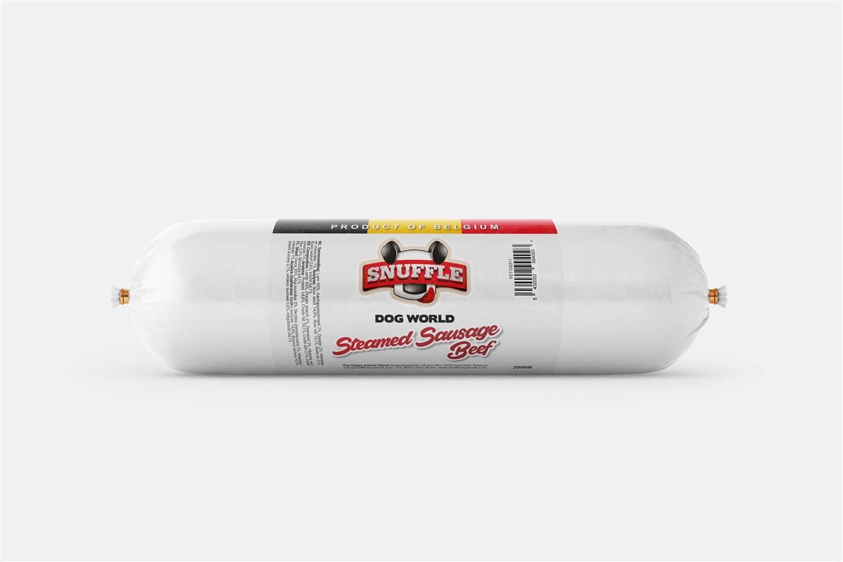 Hundepølse Snuffle M/Biff 200g
