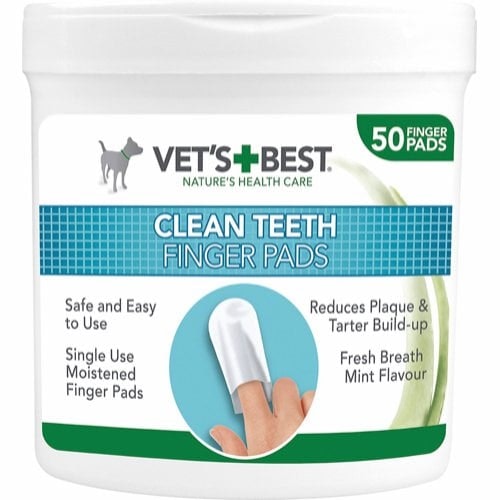 Vet’s Best Clean Finger Pads til tannpleie 50 stk