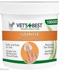 Vet’s Best Clean pads til øye 100 stk
