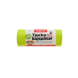 Dogman Hundeposer med håndtak 50p Limegrønn