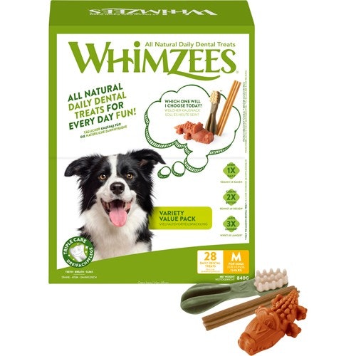 Whimzees Variety M til mellomstore hunde