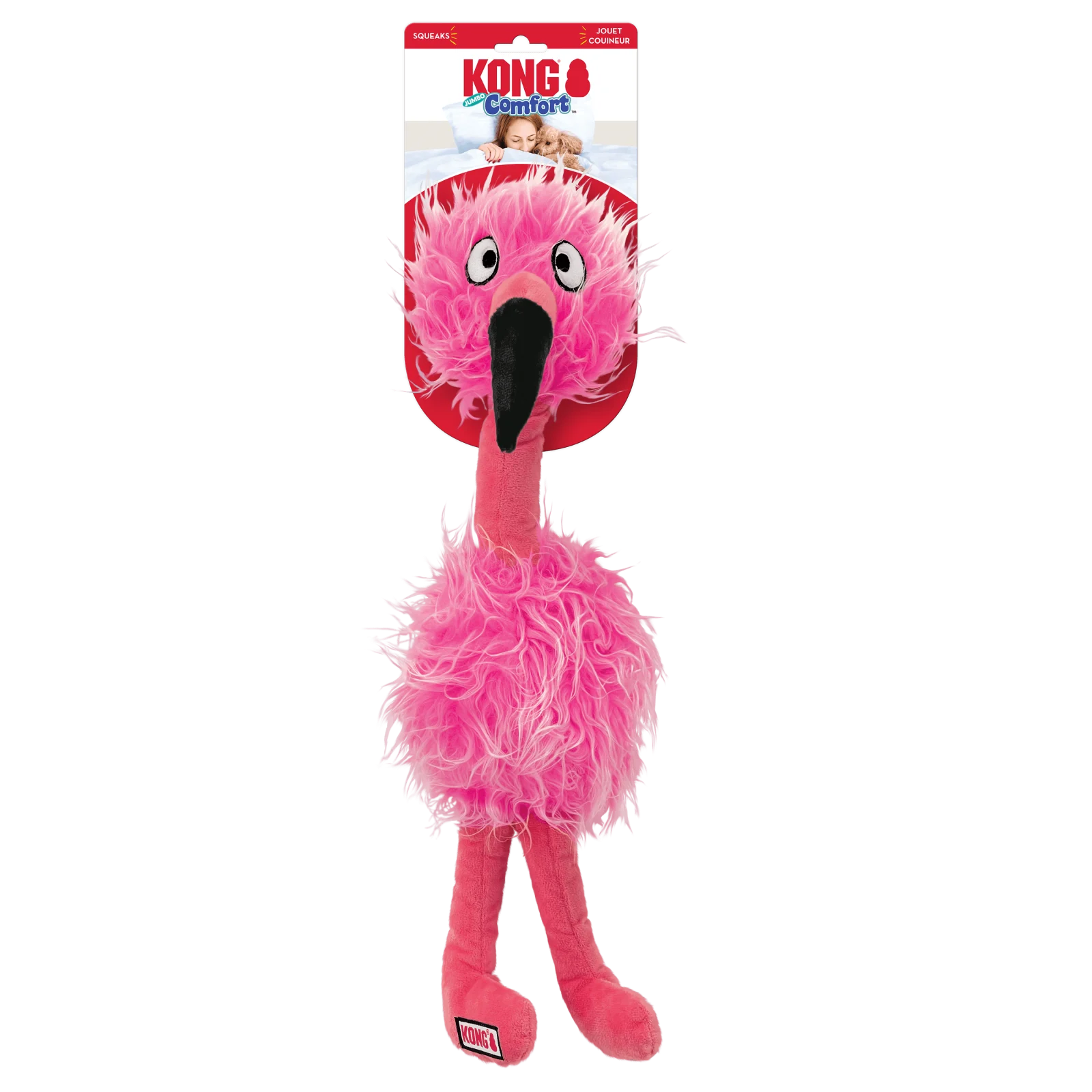 Hundeleke KONG Comfort Jumbo Birds XL Rosa