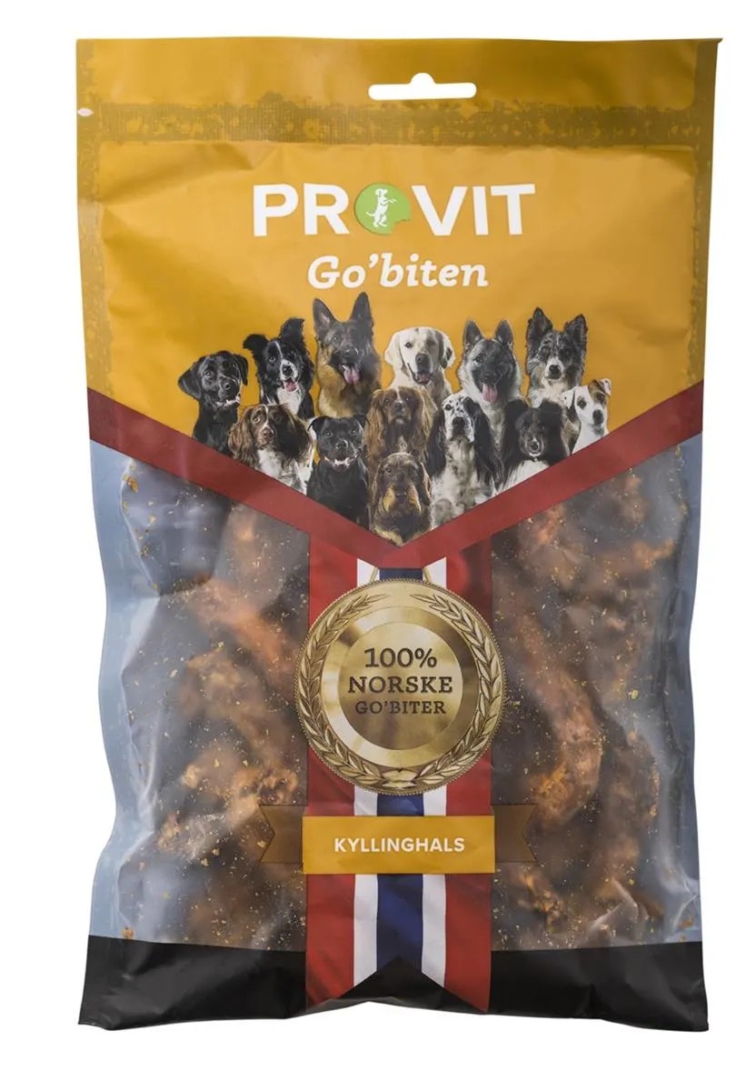 PROVIT Kyllinghals Tørket 200 g - BEST FØR 22/11-24