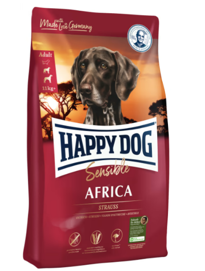 Happy Dog Sensible Africa 4Kg M/Afrikansk Struts
