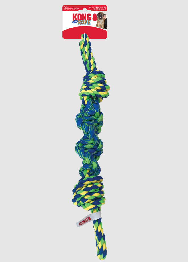 Hundeleke KONG Rope Bunji L