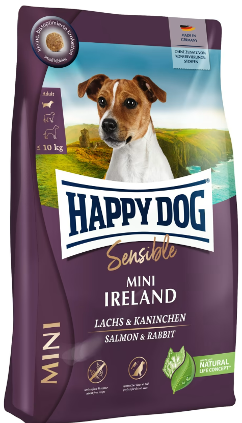 Happy Dog Sensible Mini Ireland 4Kg M/Laks & Kanin