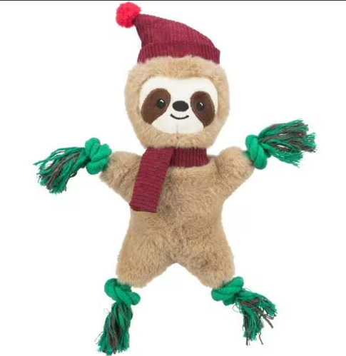 Xmas Sloth Plysj/Tau 30cm