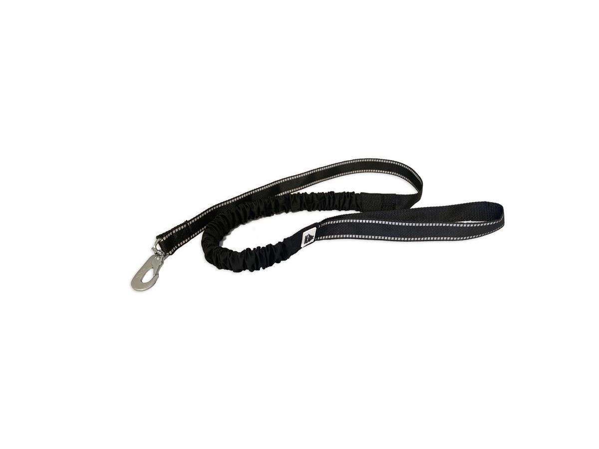 YUKON elastisk turkobbel med refleks 120 cm svart