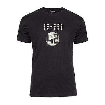 Fortytwo Dotted T-Shirt med ikon svart/hvit