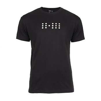 Fortytwo Dotted T-Shirt svart/hvit