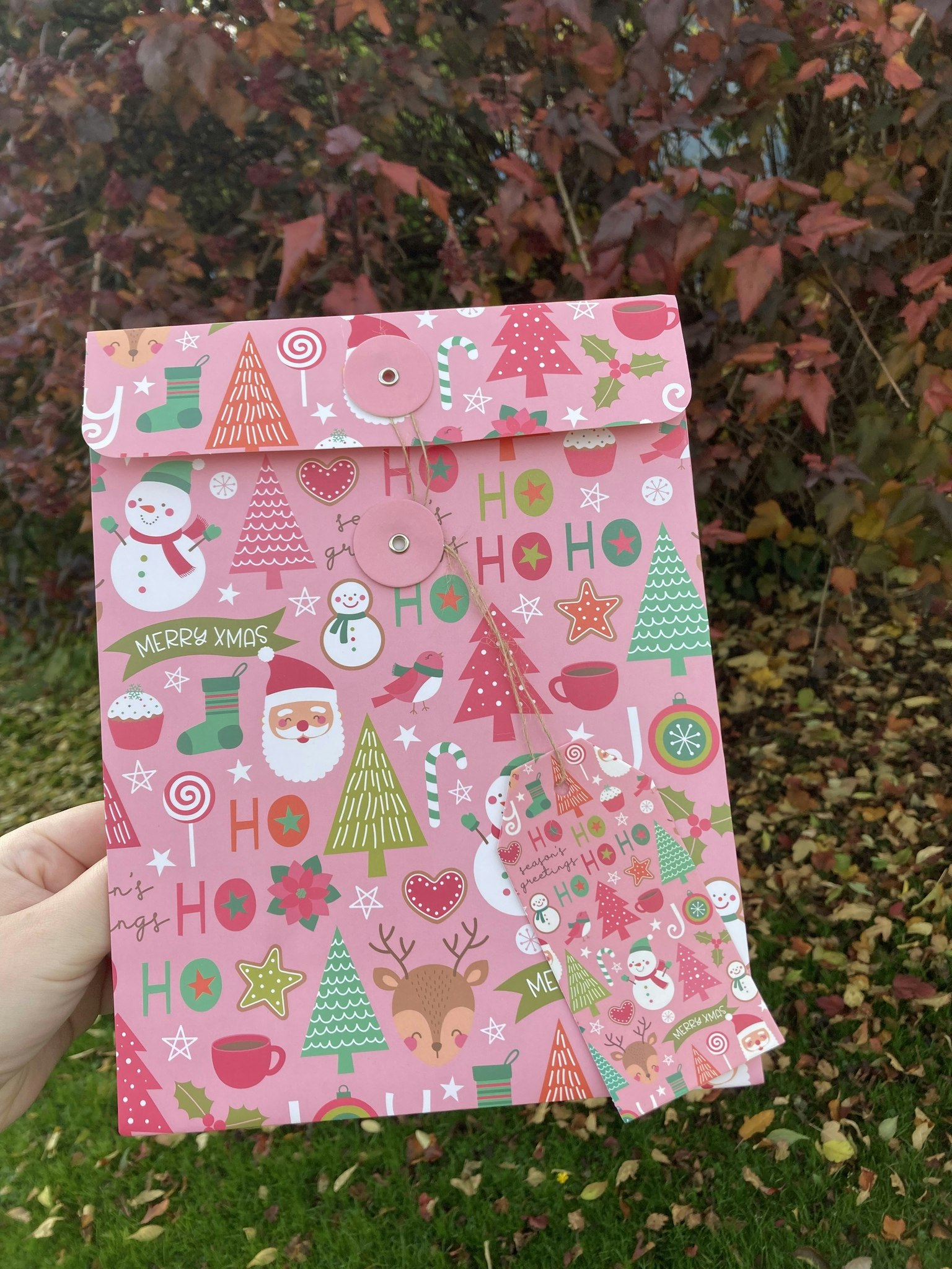 Presentpåse med snörstängning