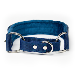 Navy Blue martingale - half choke without chain