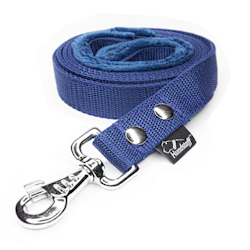 Dark blue leash - with / without comfort handle