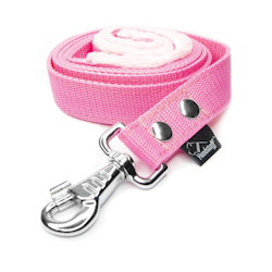 Walk Leash Baby Pink - Säkert nylonkoppel i olika längder
