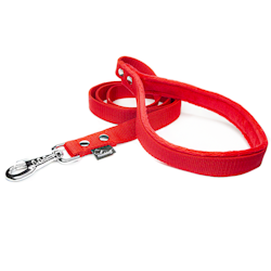 Red leash - with / without comfort handle
