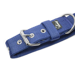 Active Navy Blue 4cm wide dark blue dog collar