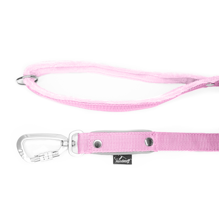 Safe Leash Baby Pink - Koppel med reflex och twist & lock hake