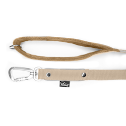 Safe leash - Beige leash with reflex and twist & lock
