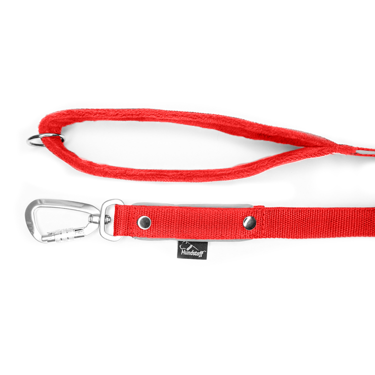 Safe koppel - Rött koppel med reflex och twist & lock