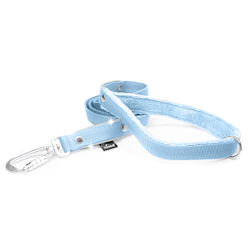 Safe Leash Baby Blue - Koppel med reflex och twist & lock hake