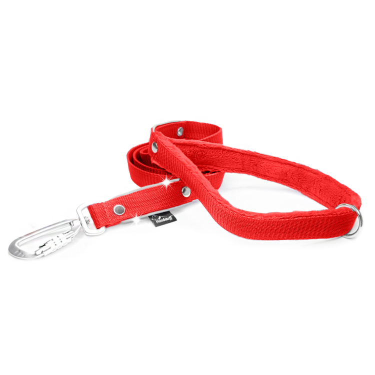 Safe koppel - Rött koppel med reflex och twist & lock