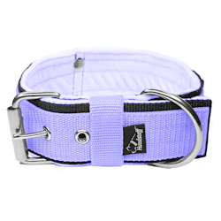 Grip Baby Purple - 5cm wide light purple dog collar with handle