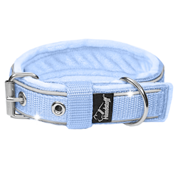 Energetic Safe Baby Blue - Fodrat reflexhalsband till mindre hundar