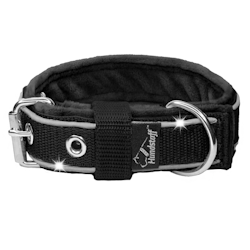 Energetic Safe Svart - Fodrat reflexhalsband till mindre hundar