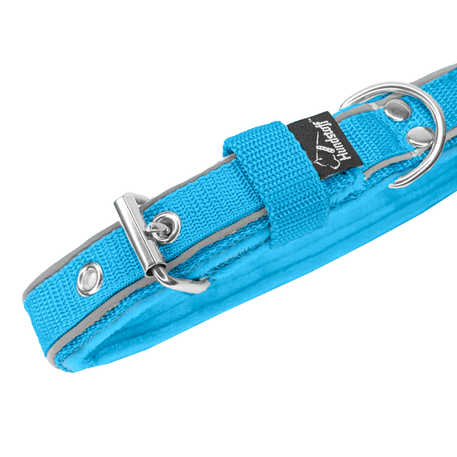 Energetic Safe Ocean Blue - Fodrat reflexhalsband till mindre hundar