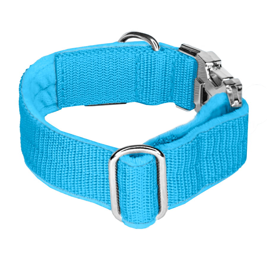 Easy Clip Ocean Blue - Reglerbart halsband med knäppspänne
