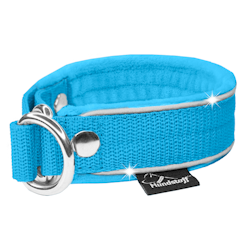 Martingale Pocket Ocean Blue- Fodrat halsband halvstryp med reflex