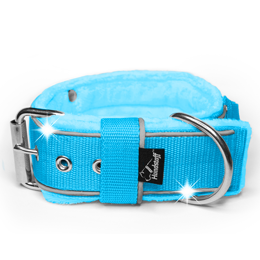 Grip Reflex Ocean Blue - Havsblå halsband med reflex
