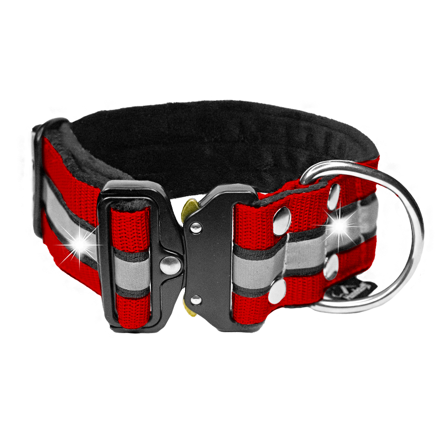 Extreme Buckle Safe Rött - Starkt och säkert reflexhalsaband