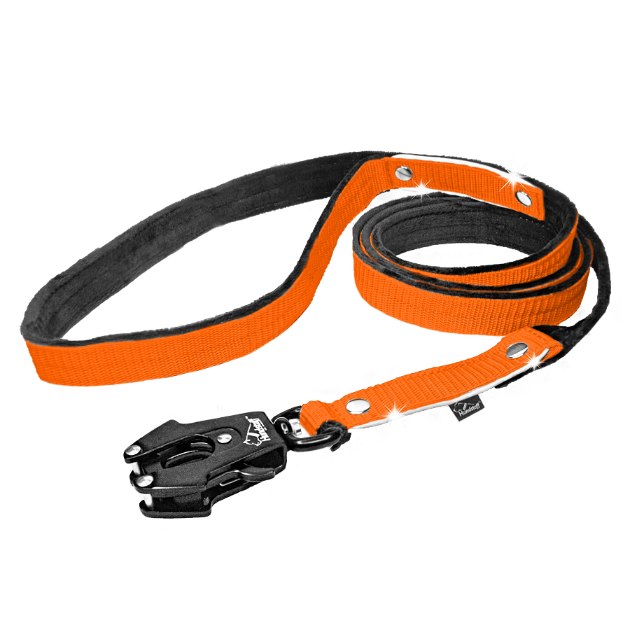 Extreme Leash Safe Orange - Starkt och säkert koppel med reflex - Hundstaff