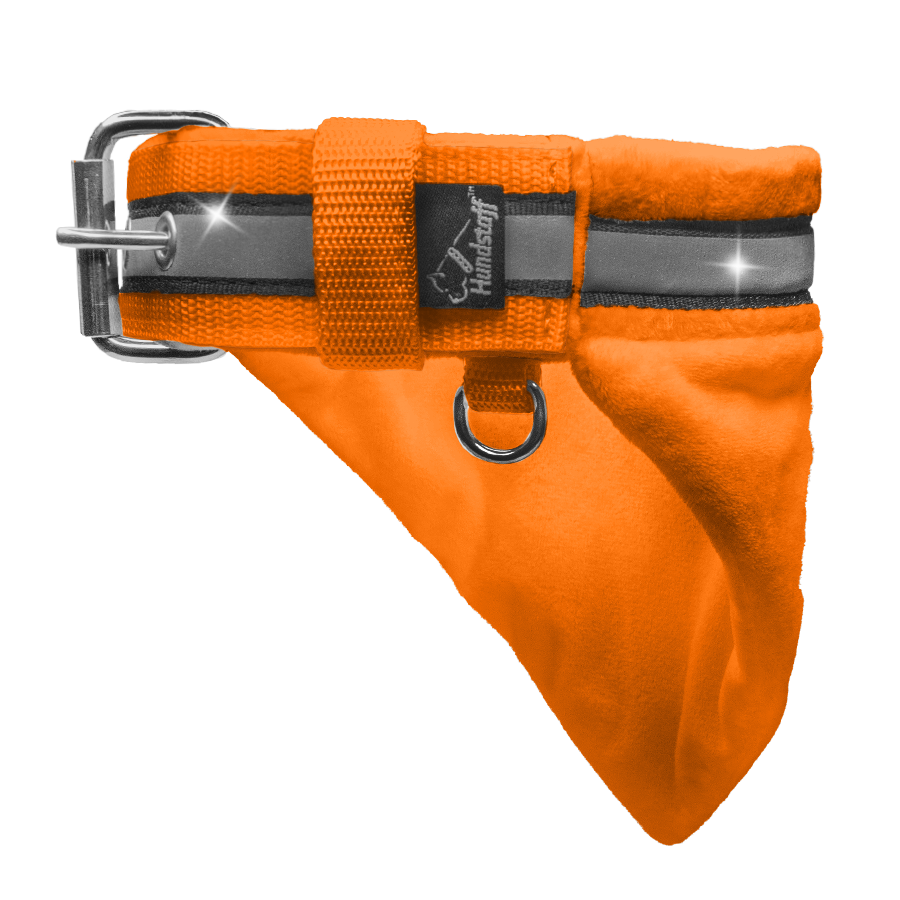 Bandana Collar Orange - halsband med bandana och reflex