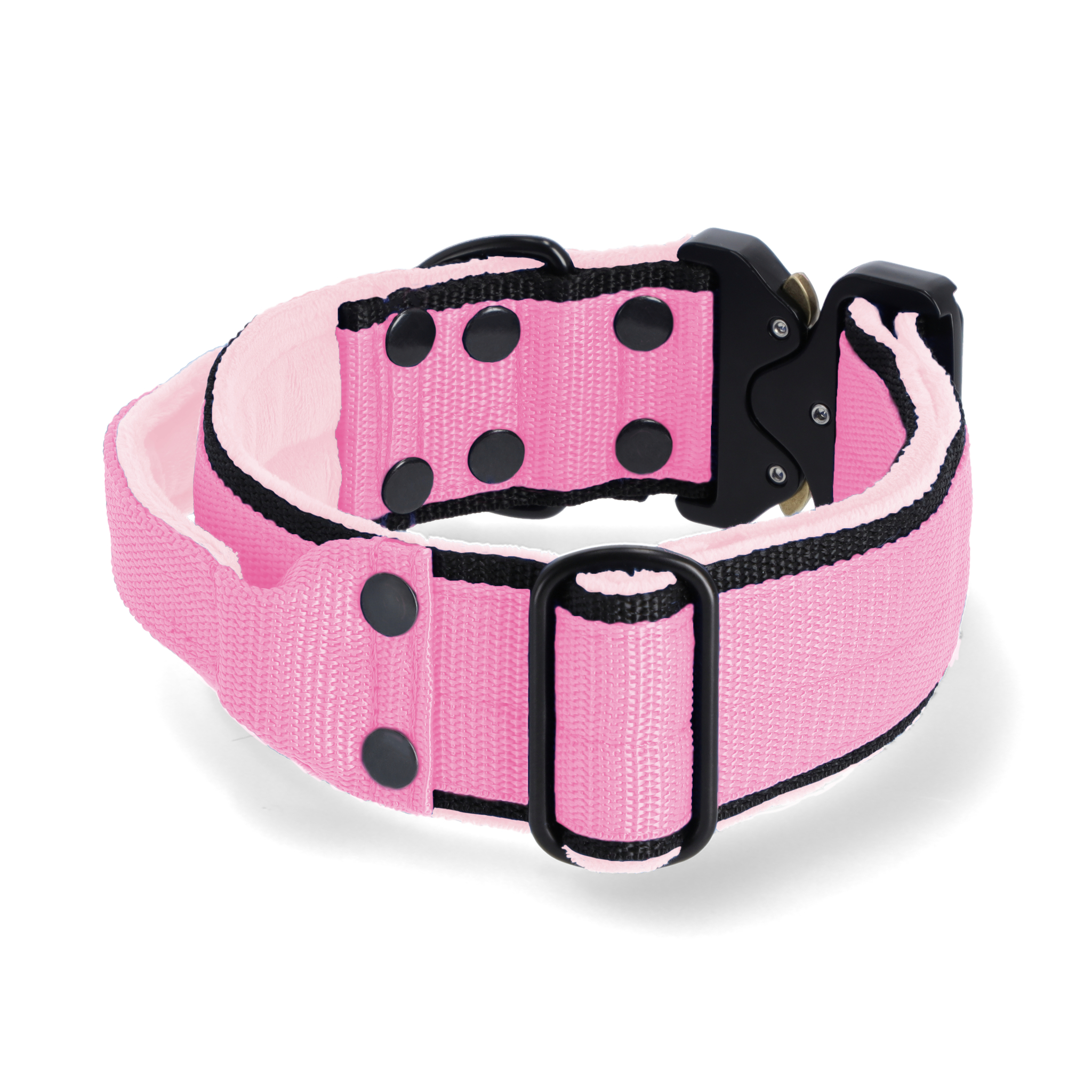 Extreme Buckle Black Edition Baby Pink - Starkt och säkert halsband