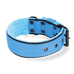 Active Komfort Black Edition Ocean Blue - Brett slitstarkt halsband med spänne