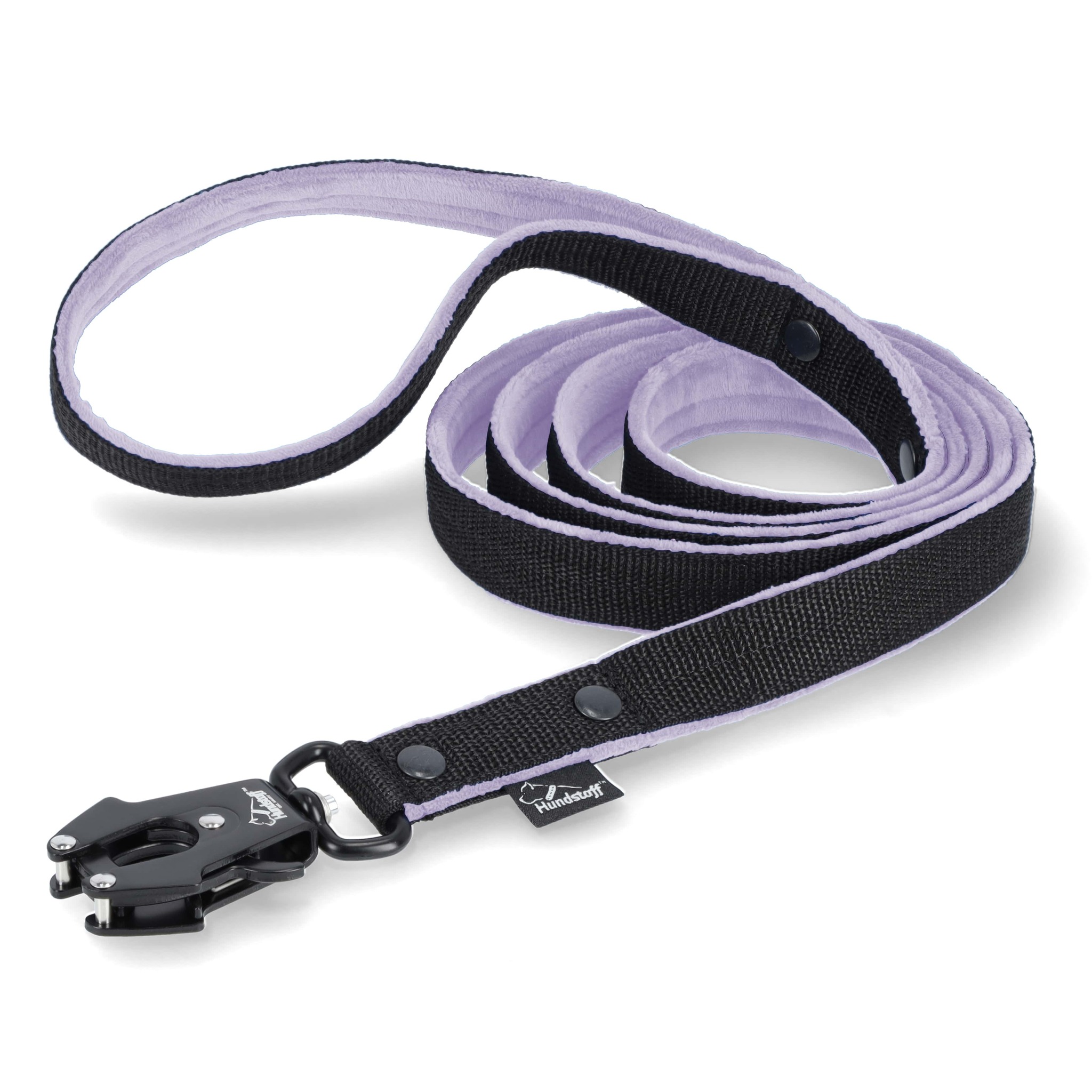Walk Leash Black Edition Baby Purple - Säkert nylonkoppel i olika längder