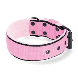 Active Komfort Black Edition Baby Pink - Brett slitstarkt halsband med spänne
